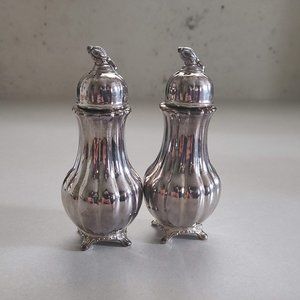 Vintage Oxford Silver Plated Salt / Pepper Shaker 409 SP Lead 4-Hole
